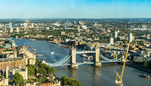  London skyline with tower bridge at sunny day