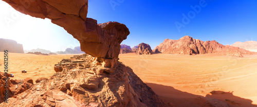 Wadi Rum desert in Jordan photo