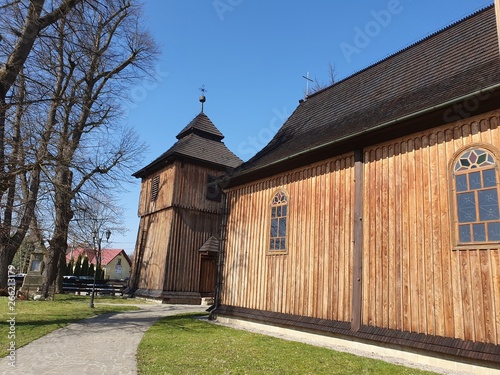 Small wooden church in Lesser Poland, Poland