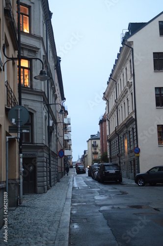 Fototapeta Naklejka Na Ścianę i Meble -  old street tavstgatan stockholm