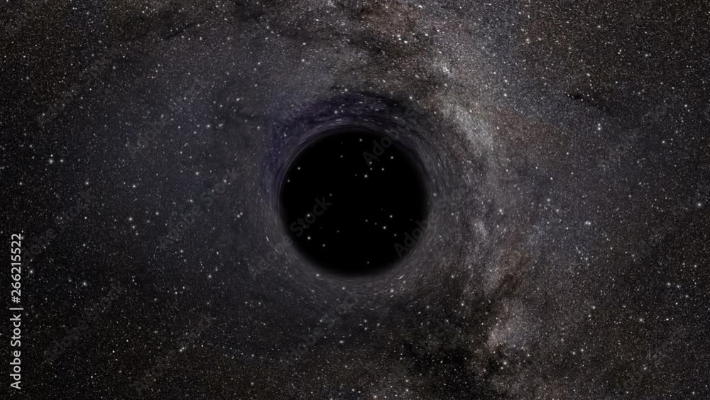 Black Hole passing in front of stars Black Hole passing in front of stars