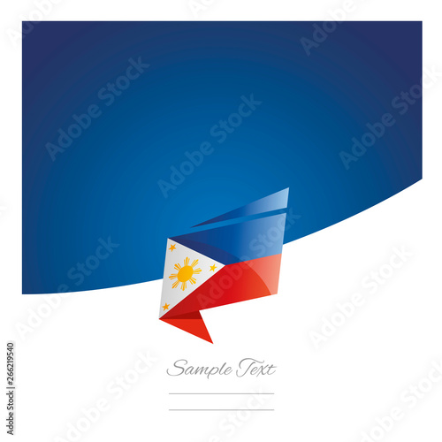 Free Download New abstract Philippines flag origami blue background vector - GFXLoad