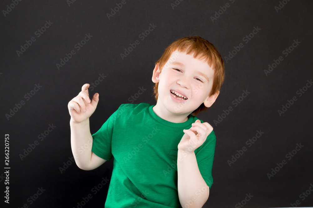 a child dancing on a dark background a child dancing on a dark background