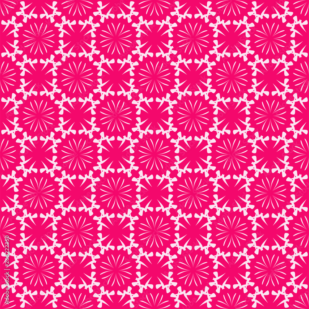White pattern on red background. Seamless pattern, Abstract. White pattern on red background. Seamless pattern, Abstract.