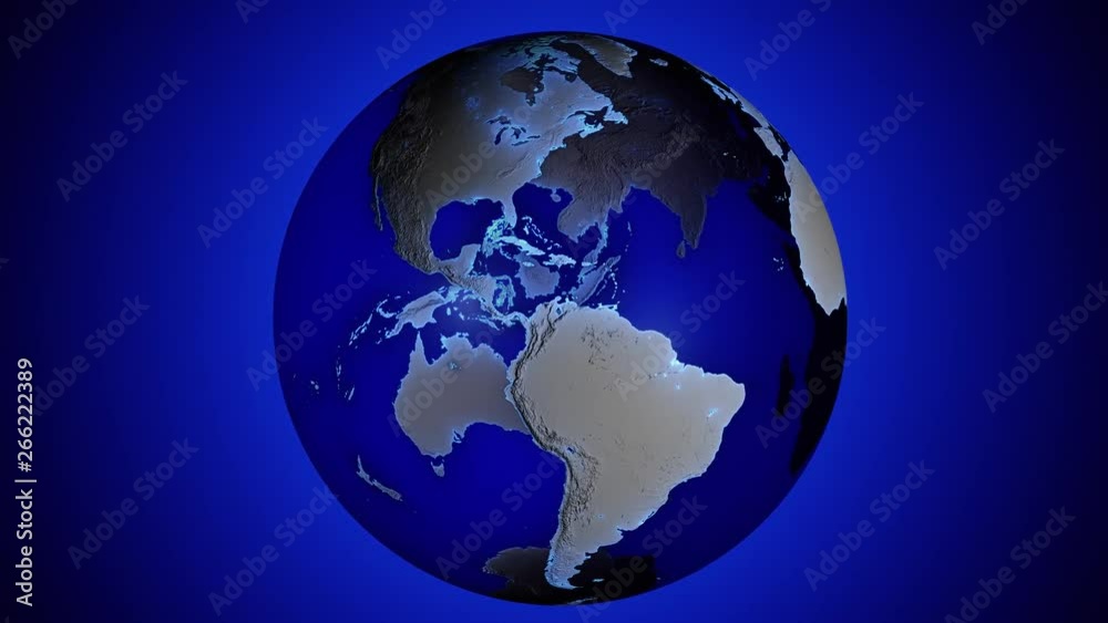 Blue transparent 3d animated earth showing the borders of the country Tunisia and the capital Tunis in 4K resolution at daytime Blue transparent 3d animated earth showing the borders of the country Tunisia and the capital Tunis in 4K resolution at daytime