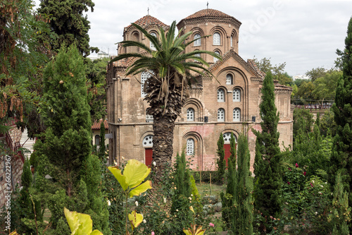 Ancient Byzantine Church of Panagia Chalkeon in the center of city of Thessaloniki, Central Macedonia, Greece photo