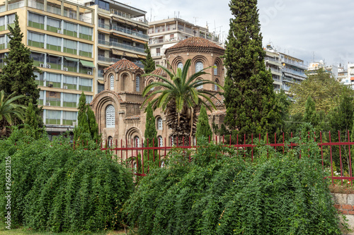 Wallpaper Mural Ancient Byzantine Church of Panagia Chalkeon in the center of city of Thessaloniki, Central Macedonia, Greece Torontodigital.ca