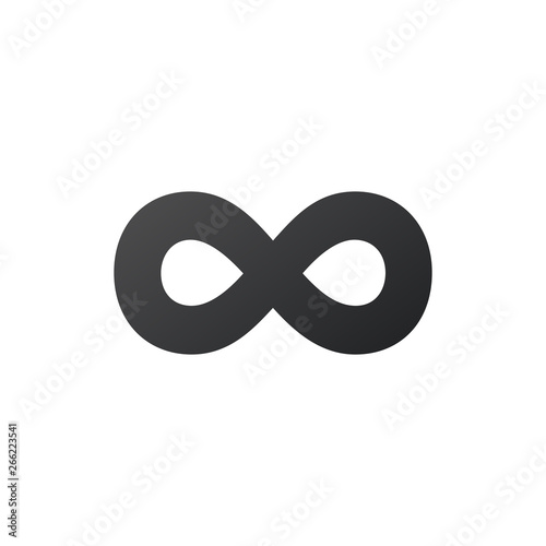 infinity symbol or sign, infinity icon, Limitless, unlimited concept. Vector illustration isolated on white background