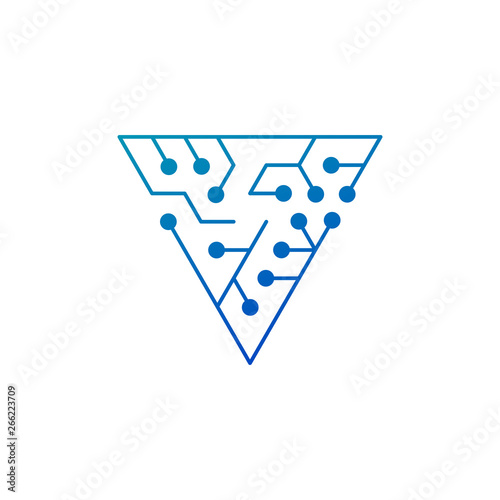 Circuit board icon. abstrac...