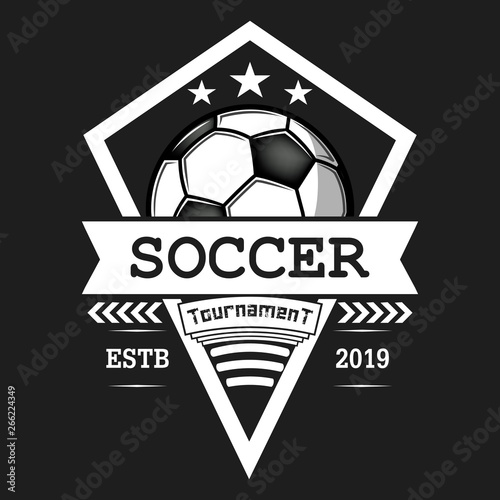 Soccer logo design template