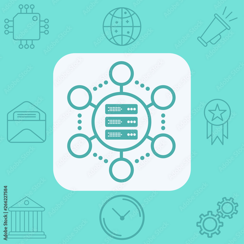 Server vector icon sign symbol Server vector icon sign symbol