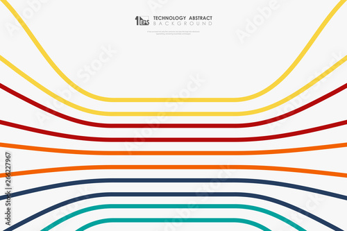 Abstract colorful tech lines mesh business presentation background. illustration vector eps10