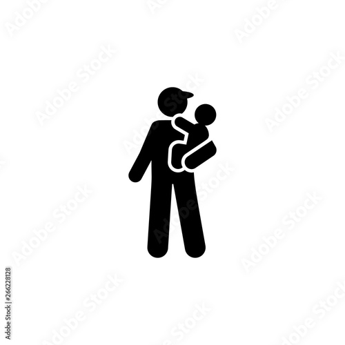 Dad, childcare, baby icon. Element of parent icon. Premium quality graphic design icon. Signs and symbols collection icon for websites, web design