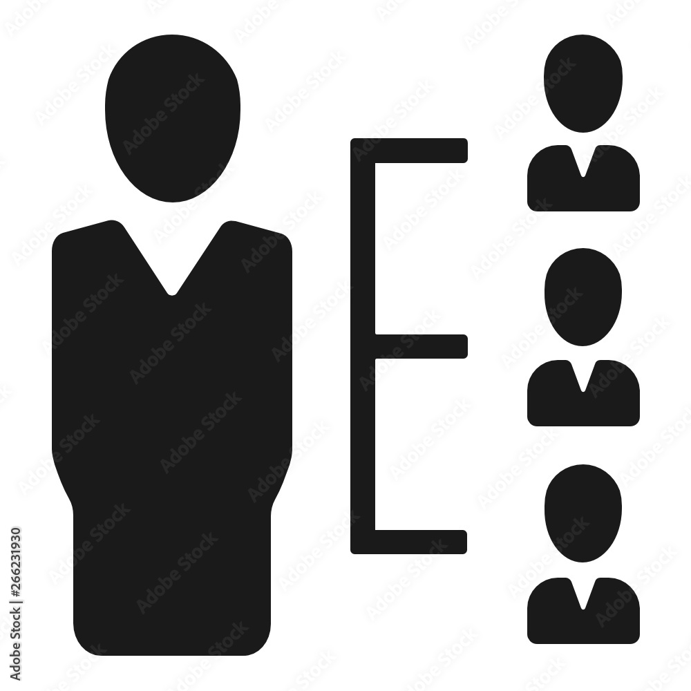 Hierarchy management flat vector icon Hierarchy management flat vector icon