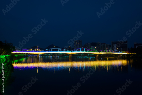 Huangshan colorful bridge