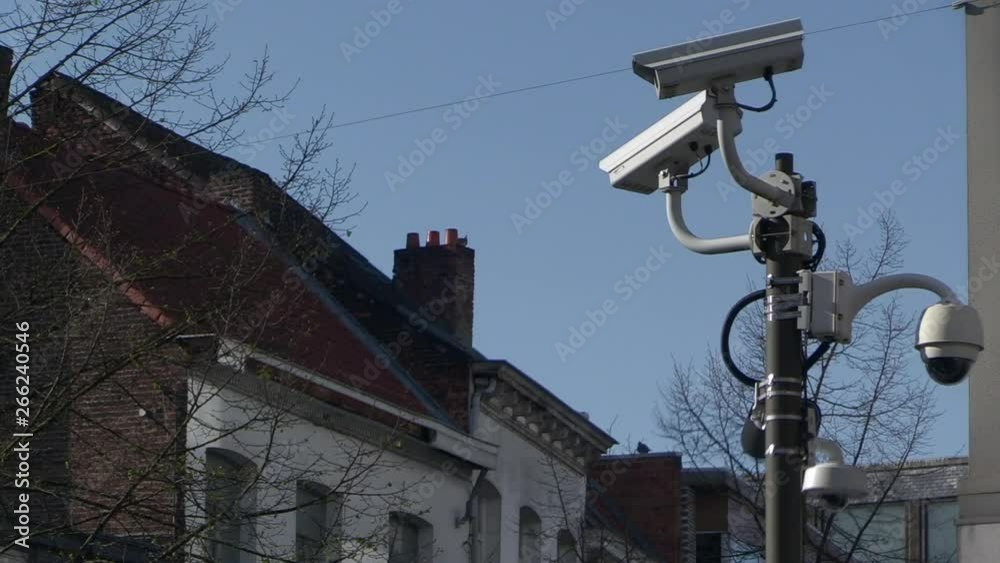 security cameras observing every move on the street security cameras observing every move on the street