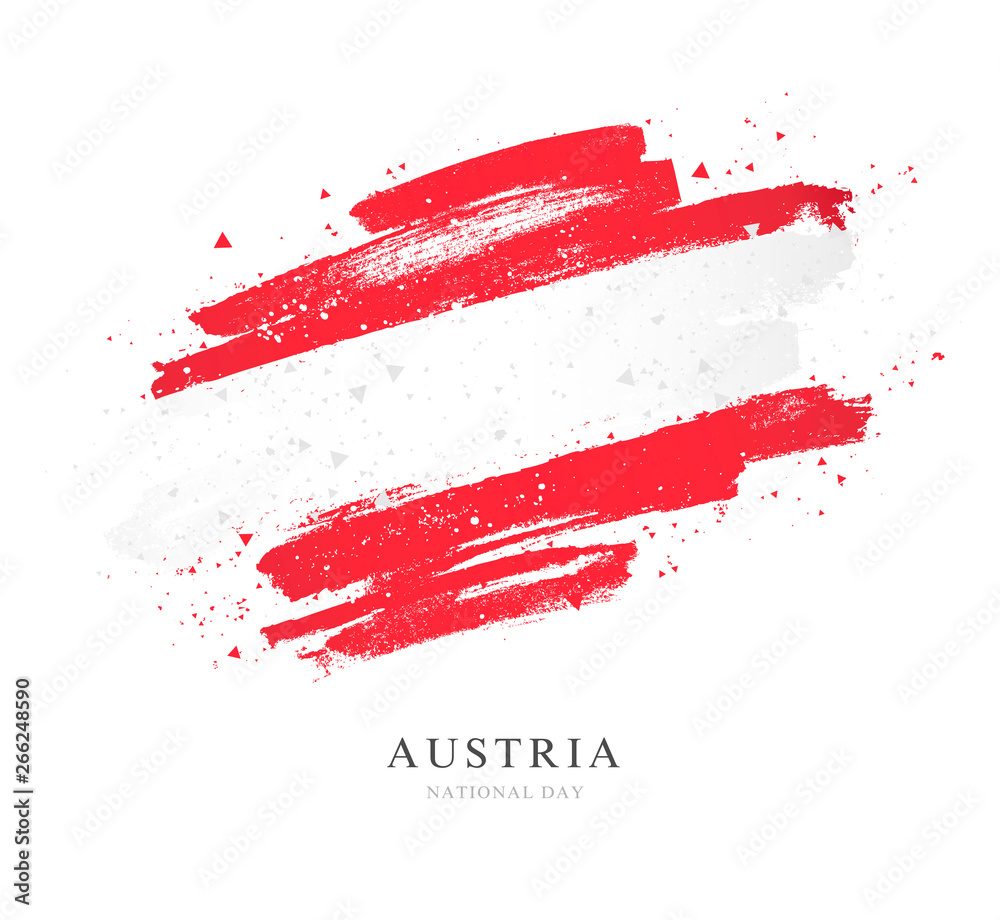 Flag of Austria. Vector illustration on white background. Flag of Austria. Vector illustration on white background.