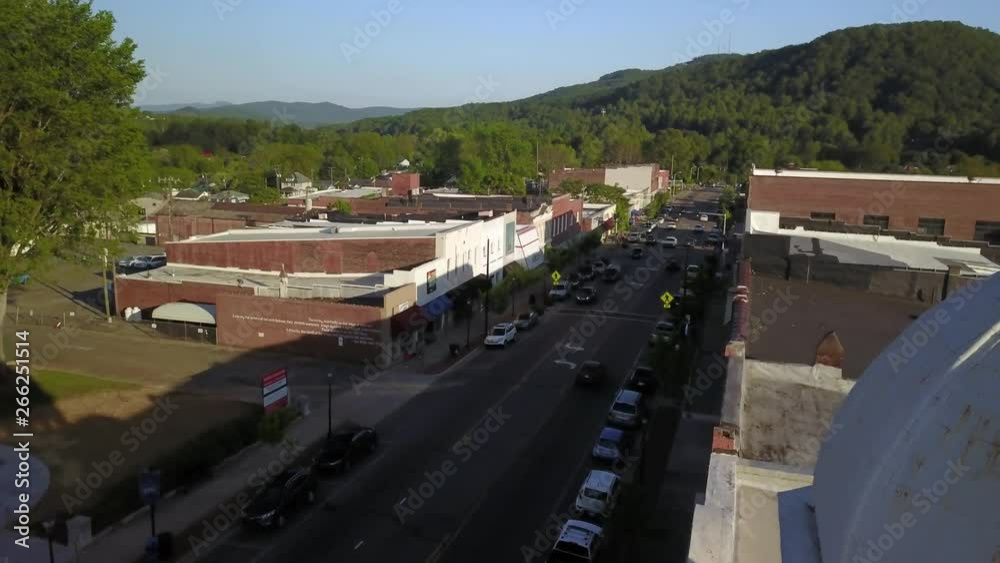 Aerial of Downtown Marion North Carolina in 4K Aerial of Downtown Marion North Carolina in 4K