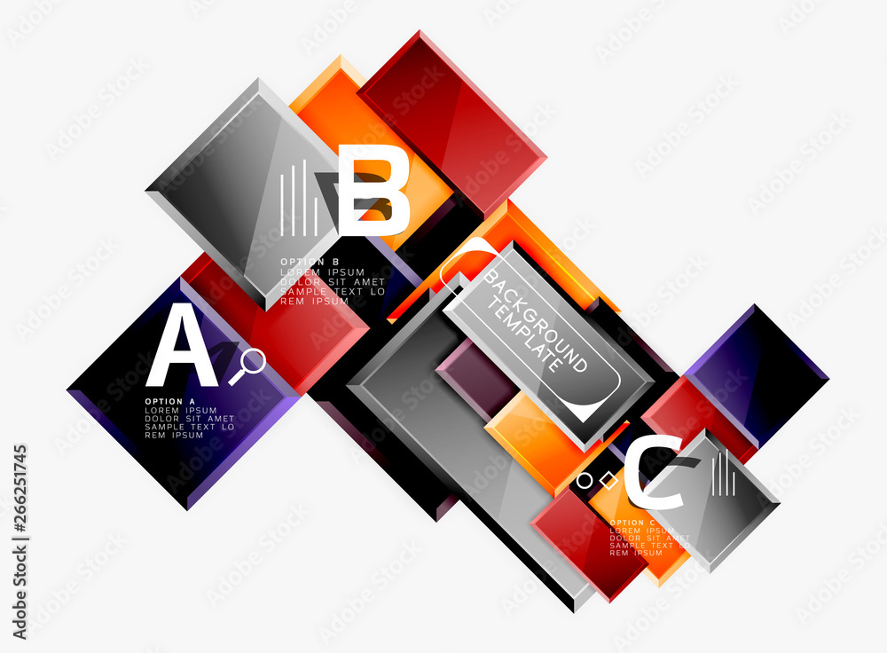 Minimal square banner abstract background Minimal square banner abstract background