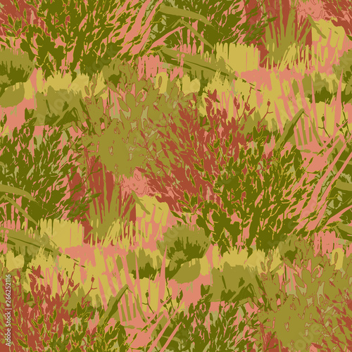 Abstract repeated patten of the steppe landscape