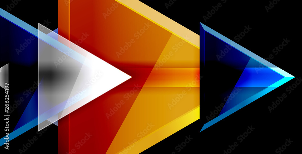 Dynamic triangle composition abstract background Dynamic triangle composition abstract background
