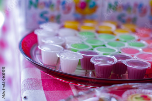 Close up of colorful jelly sweets.