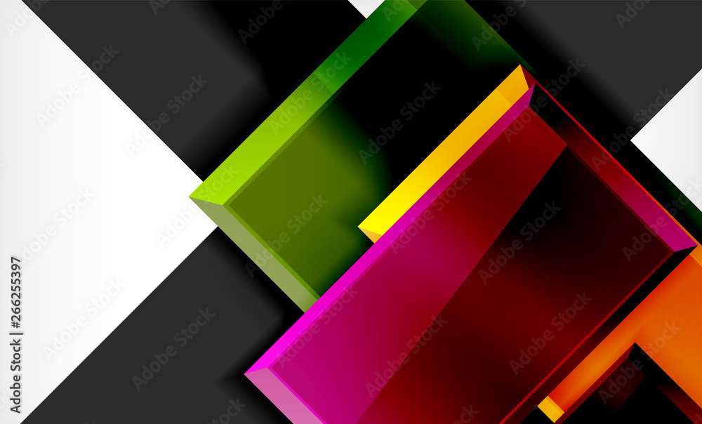 Colorful square and rectangle blocks background