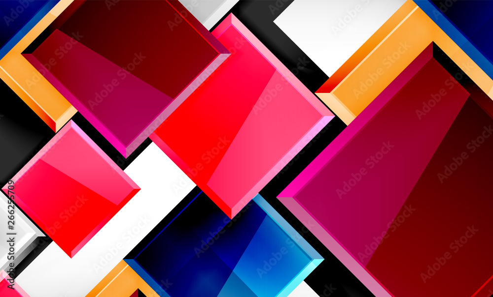 Color squares futuristic abstract background Color squares futuristic abstract background