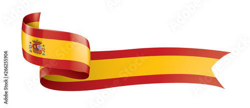 spain flag, vector illustration on a white background