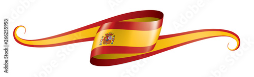 spain flag, vector illustration on a white background