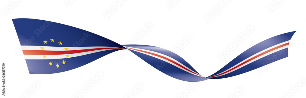 Cape Verde flag, vector illustration on a white background Cape Verde flag, vector illustration on a white background
