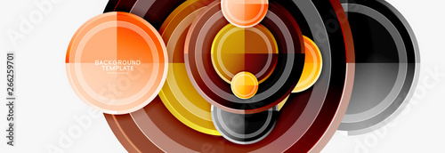 Circular pattern, abstract circles composition