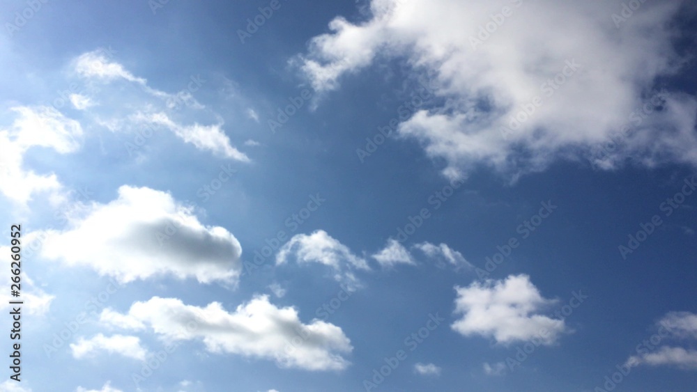 Fototapeta premium beautiful clouds with blue sky background. Sky with clouds weather nature cloud blue. Blue sky with clouds and sun
