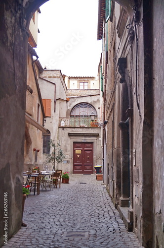Typical street of Orvieto  Italy