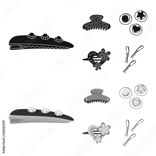 Vector illustration of beauty and fashion sign. Collection of beauty and female stock symbol for web.