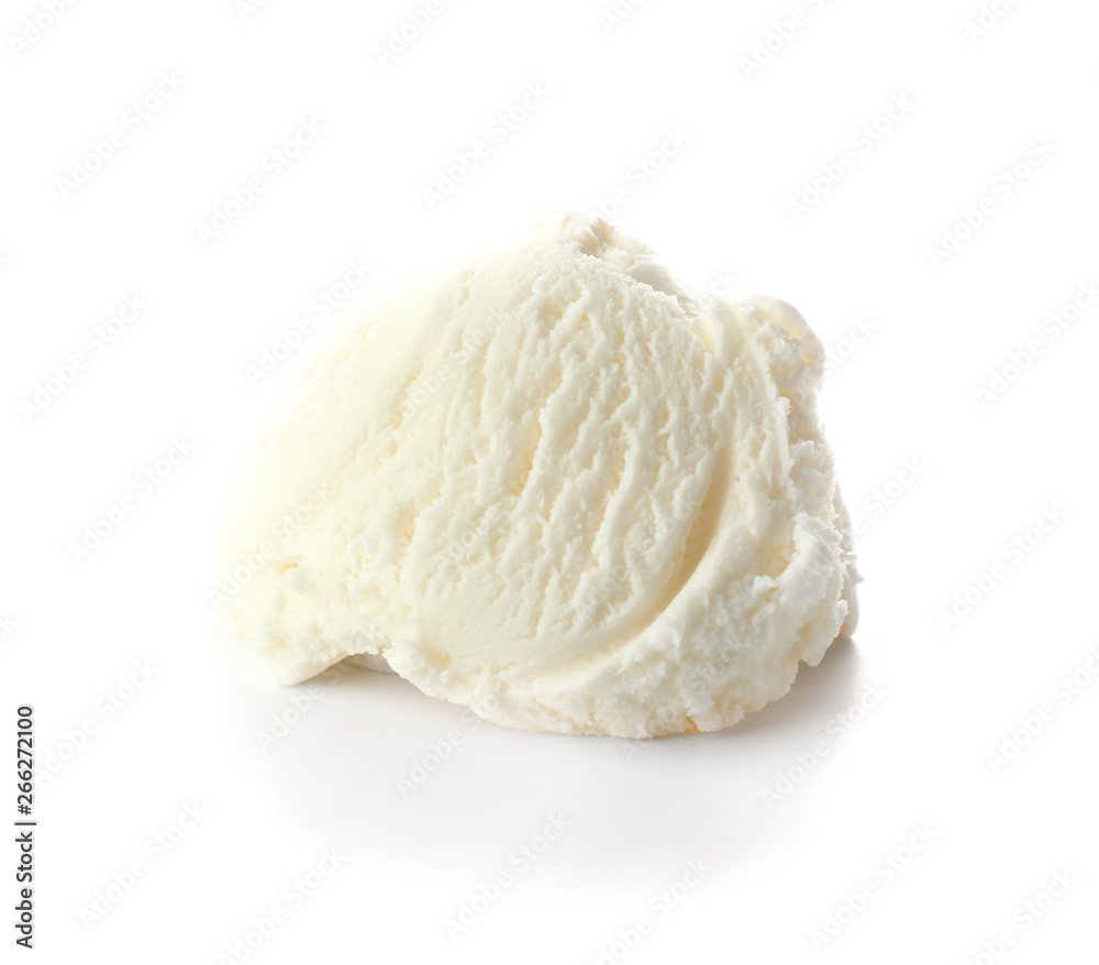 Tasty ice cream on white background Tasty ice cream on white background