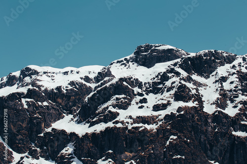 mountains in winter