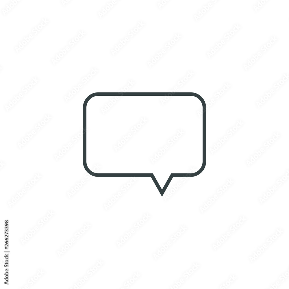 Speech bubble, speech balloon, chat bubble vector icon for apps and websites