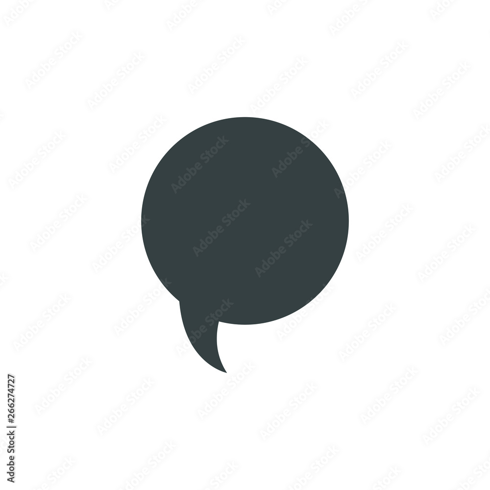Speech bubble, speech balloon, chat bubble vector icon for apps and websites