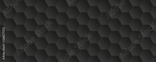 black abstract honeycomb background vector illustration EPS10