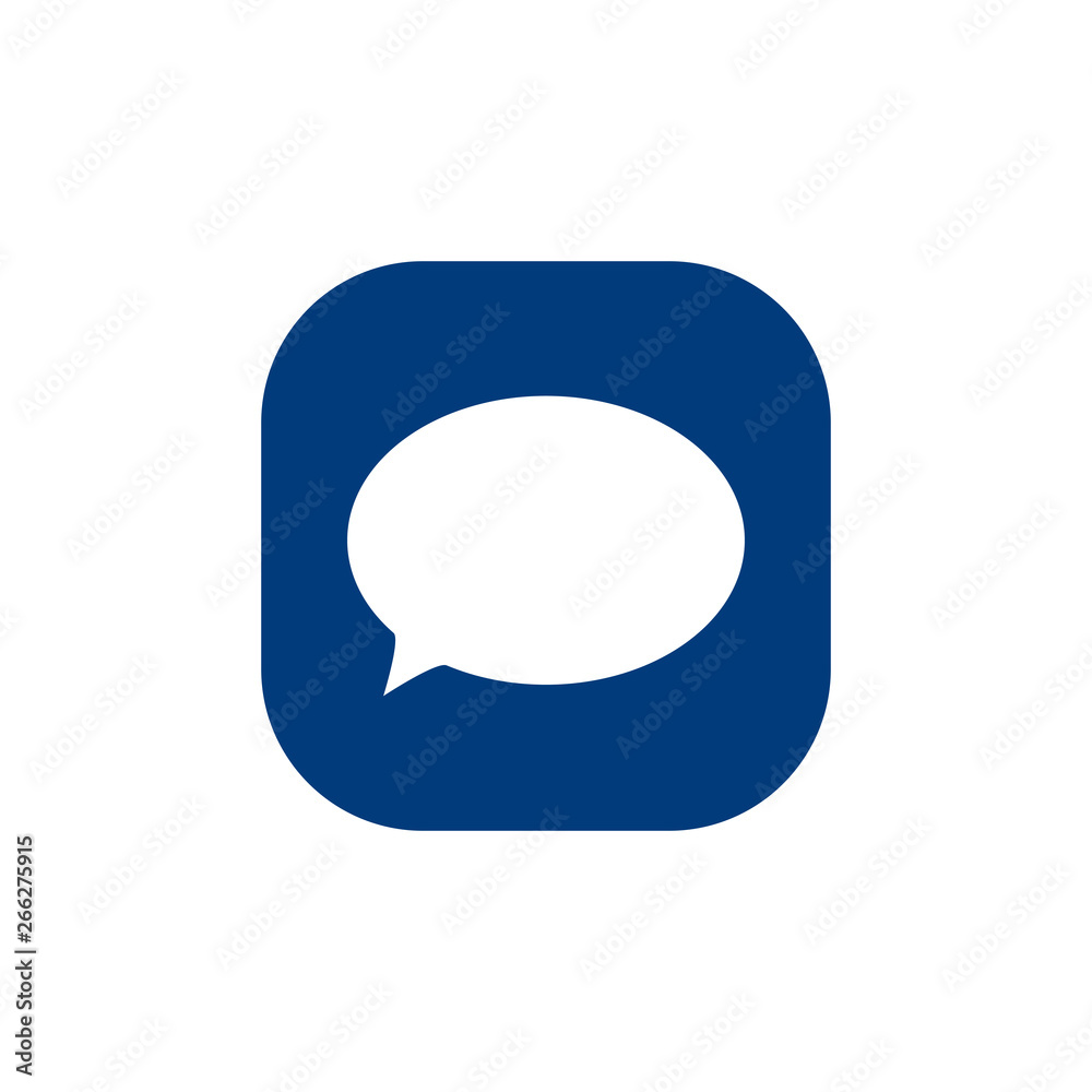 Speech bubble, speech balloon, chat bubble vector icon for apps and websites