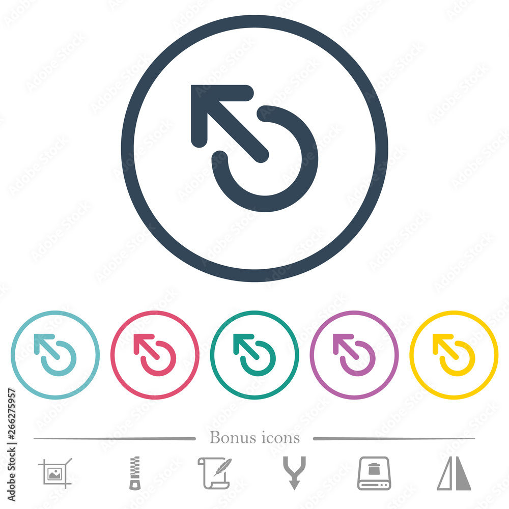 Media eject flat color icons in round outlines Media eject flat color icons in round outlines
