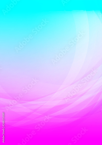 Abstract curved on colorful background