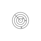 radar vector icon concept, isolated on white background