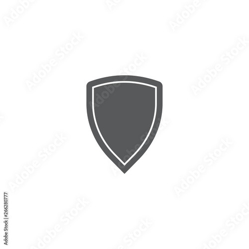 Free Download shield or guard vector icon concept, isolated on white background - GFXLoad