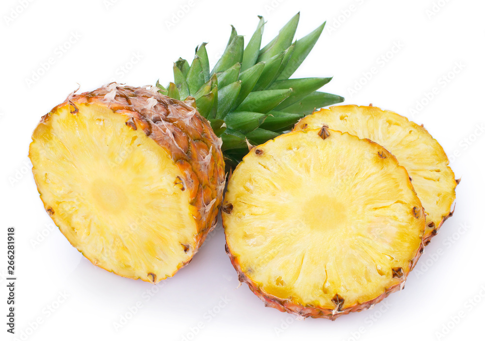 Fresh pineapple on white background Fresh pineapple on white background