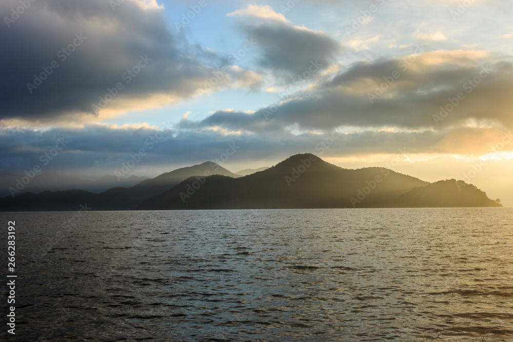 The charming natural scenery of lugu lake