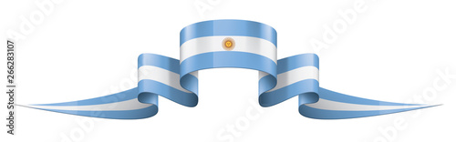 Argentina flag, vector illustration on a white background photo