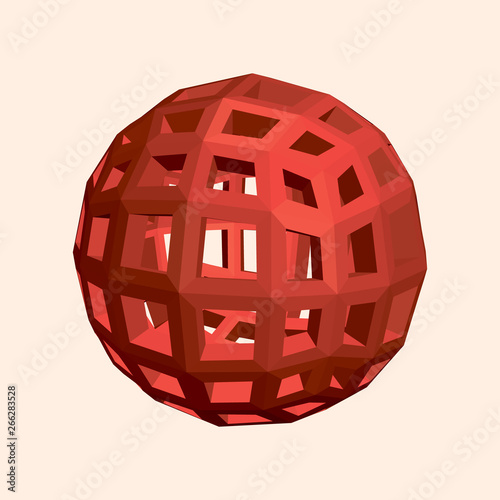 Abstract sphere wireframe. ...