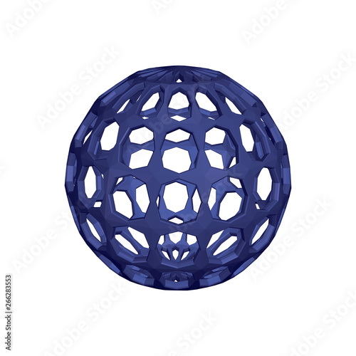 Abstract sphere wireframe. ...